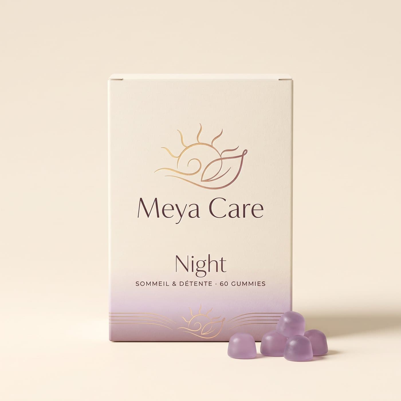 Meya Care Night, boîte de 60 gummies